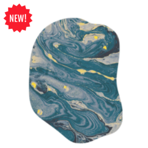 Amoeba Shaped Printed Area Rug Small