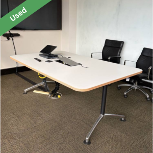 Used office table with cable hatch 1800mm