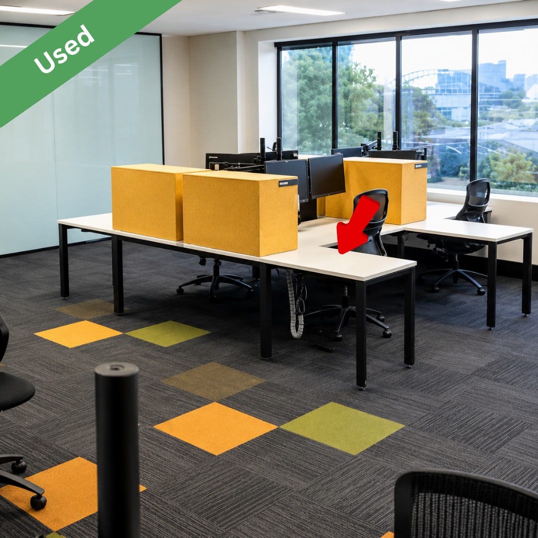 Used L-shaped office desks in Sydney